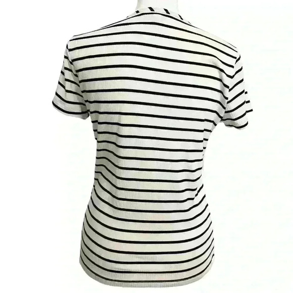 COPY - Banana Republic Striped Fitted Short Sleeve Top-NWOT - Picture 3 of 5